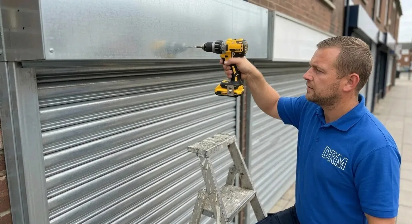 Rideau remis en service — Rideau métallique à Clamart